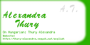 alexandra thury business card